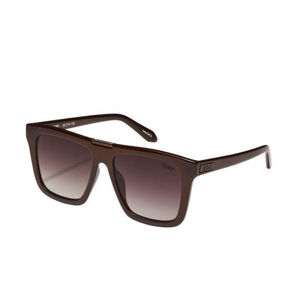 NWT QUAY Prescription Sunglasses “Name Drop” Chocolate Frame/ Dark Choc Lens - Picture 5 of 9